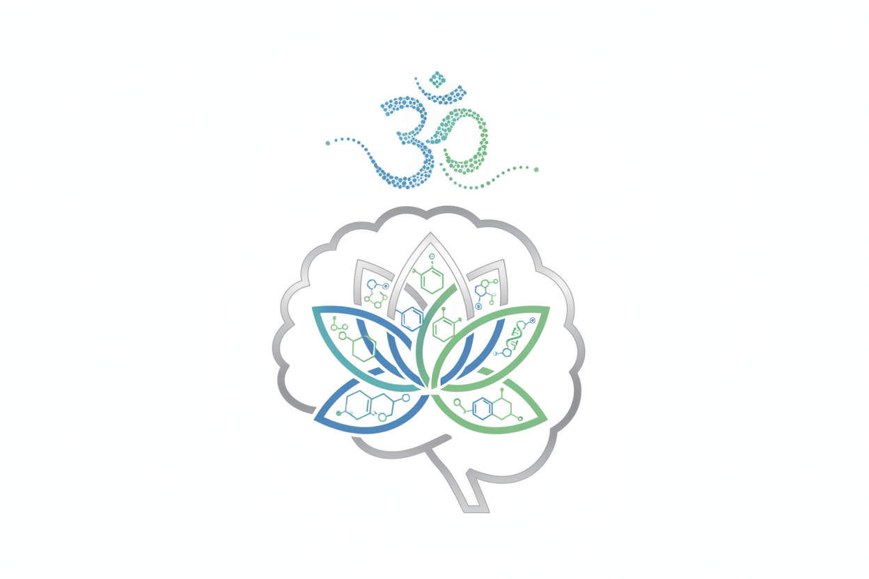 icon for "mindful & scientific" messaging with transparent background